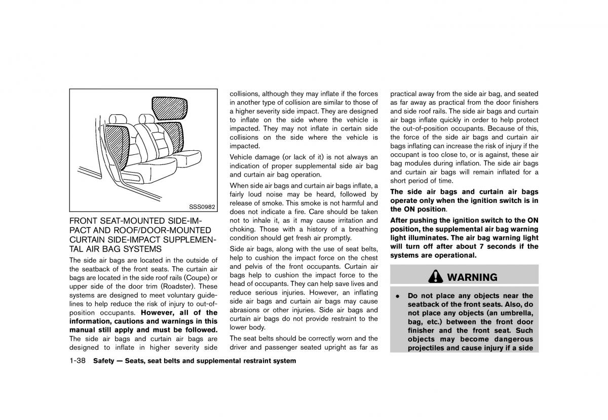 Nissan 370Z owners manual / page 60