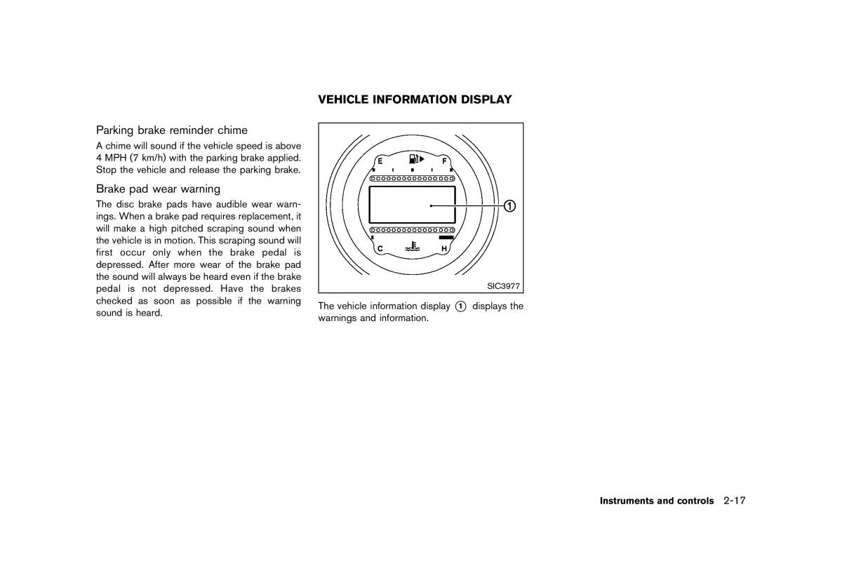 Nissan 370Z owners manual / page 81