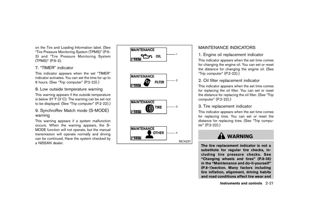 Nissan 370Z owners manual / page 85