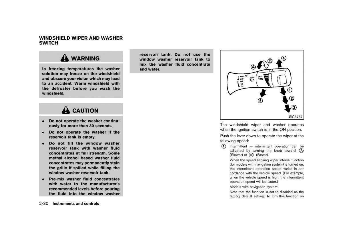 Nissan 370Z owners manual / page 94