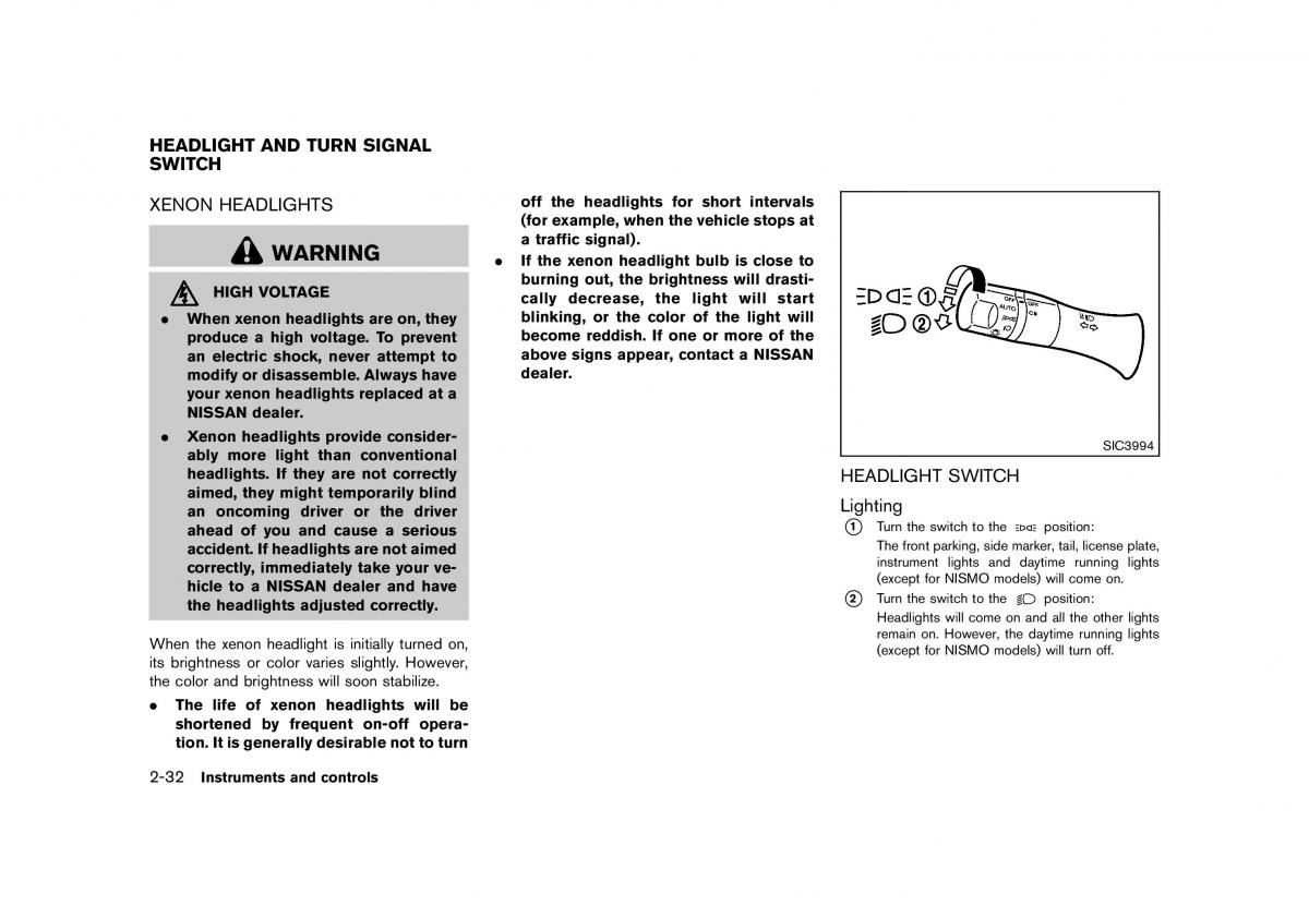 Nissan 370Z owners manual / page 96