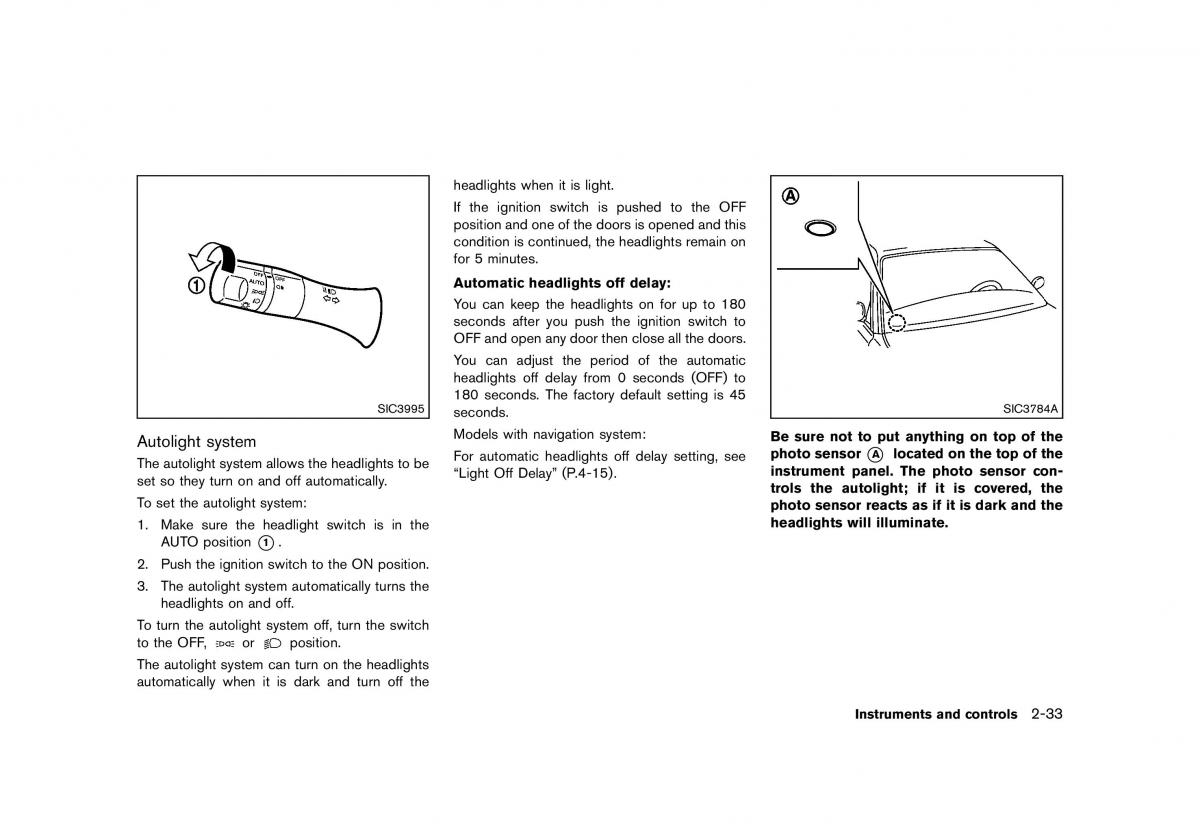 Nissan 370Z owners manual / page 97