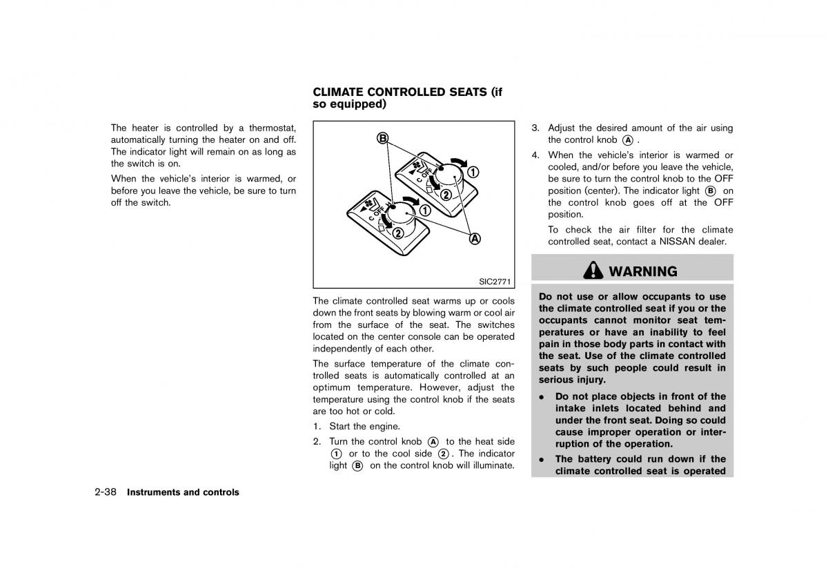 Nissan 370Z owners manual / page 102