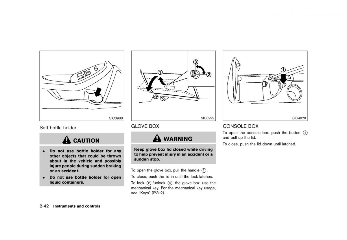 Nissan 370Z owners manual / page 106