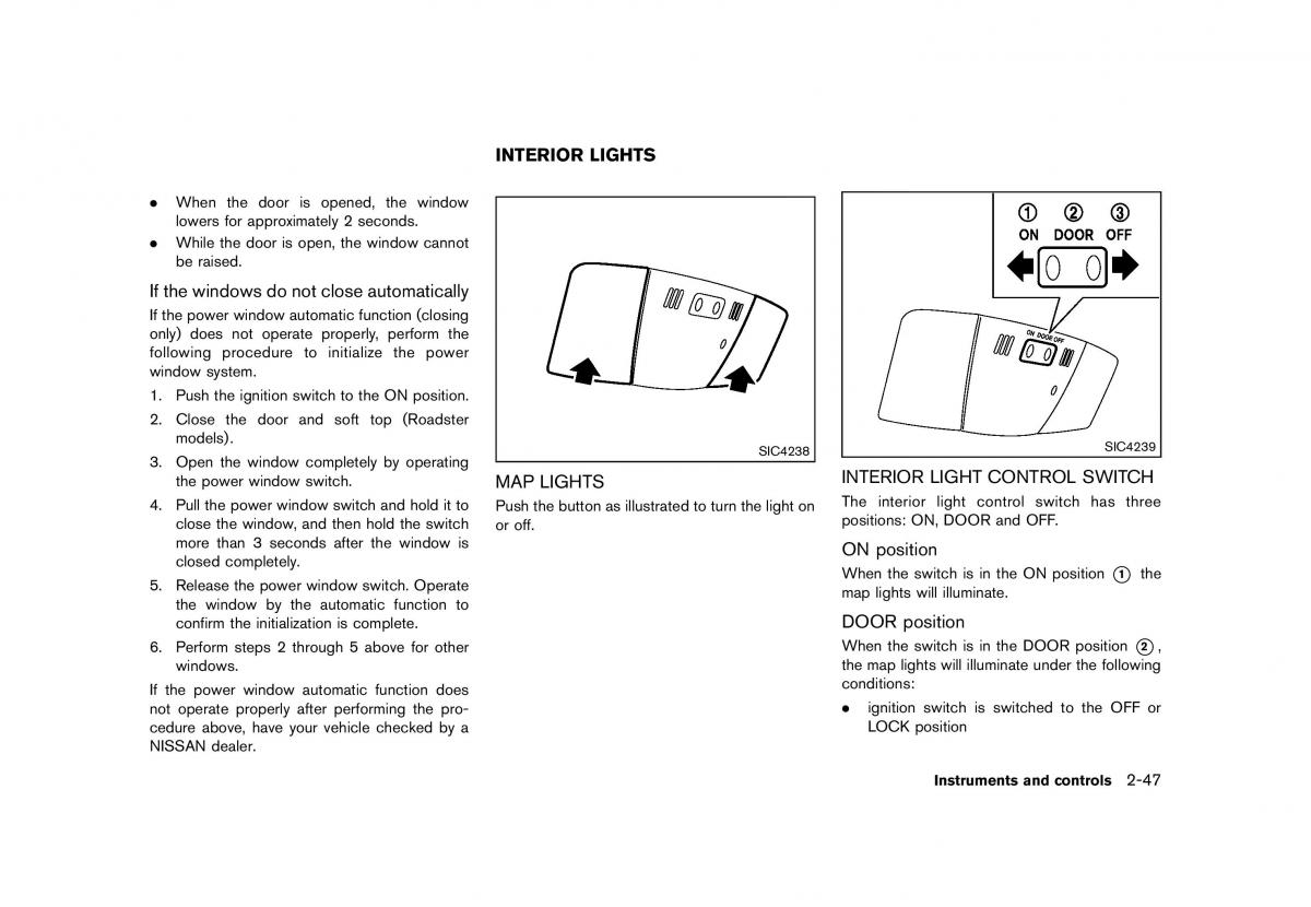 Nissan 370Z owners manual / page 111