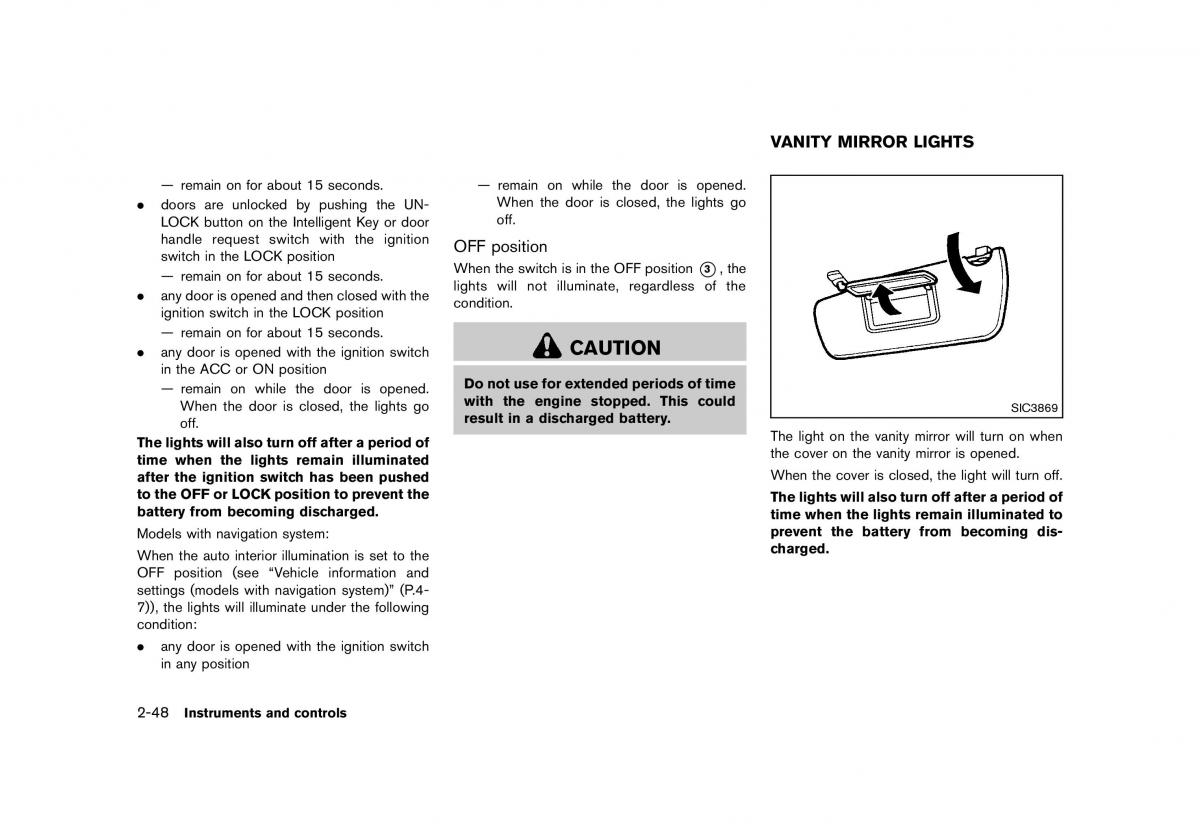 Nissan 370Z owners manual / page 112