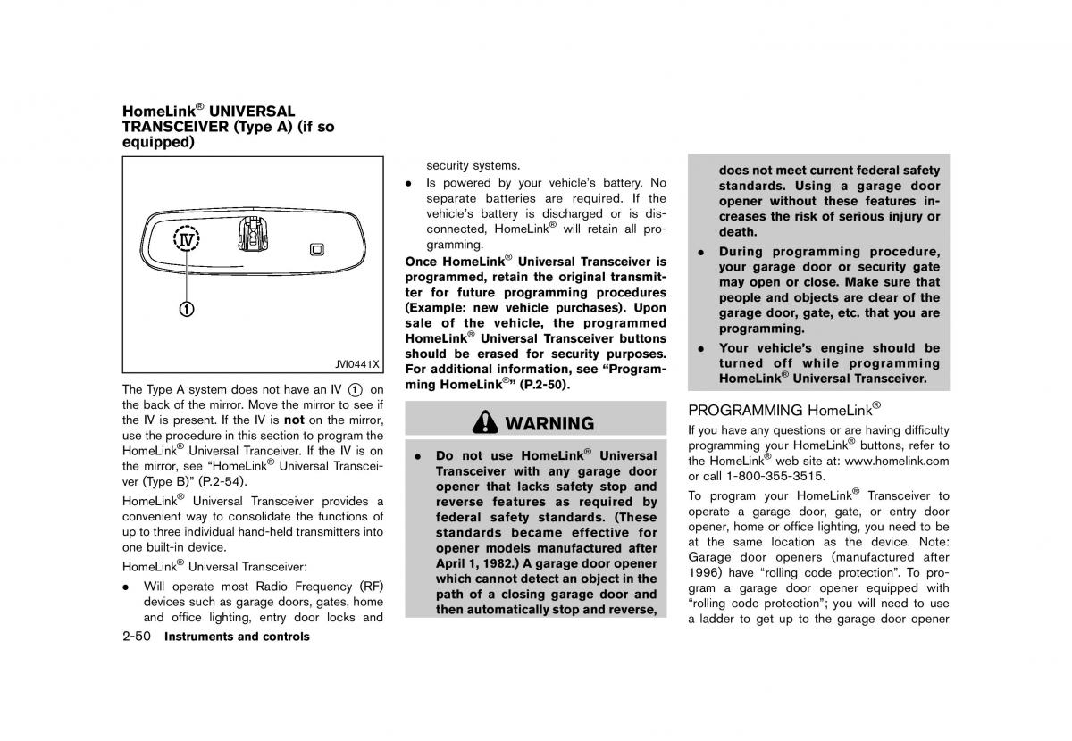 Nissan 370Z owners manual / page 114