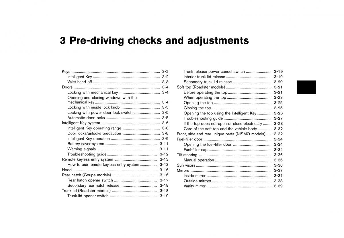 Nissan 370Z owners manual / page 123