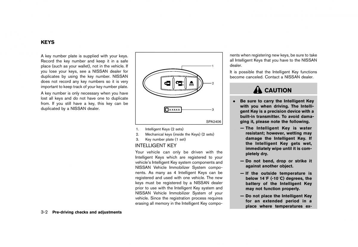 Nissan 370Z owners manual / page 124