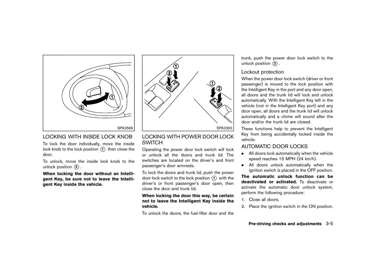 Nissan 370Z owners manual / page 127