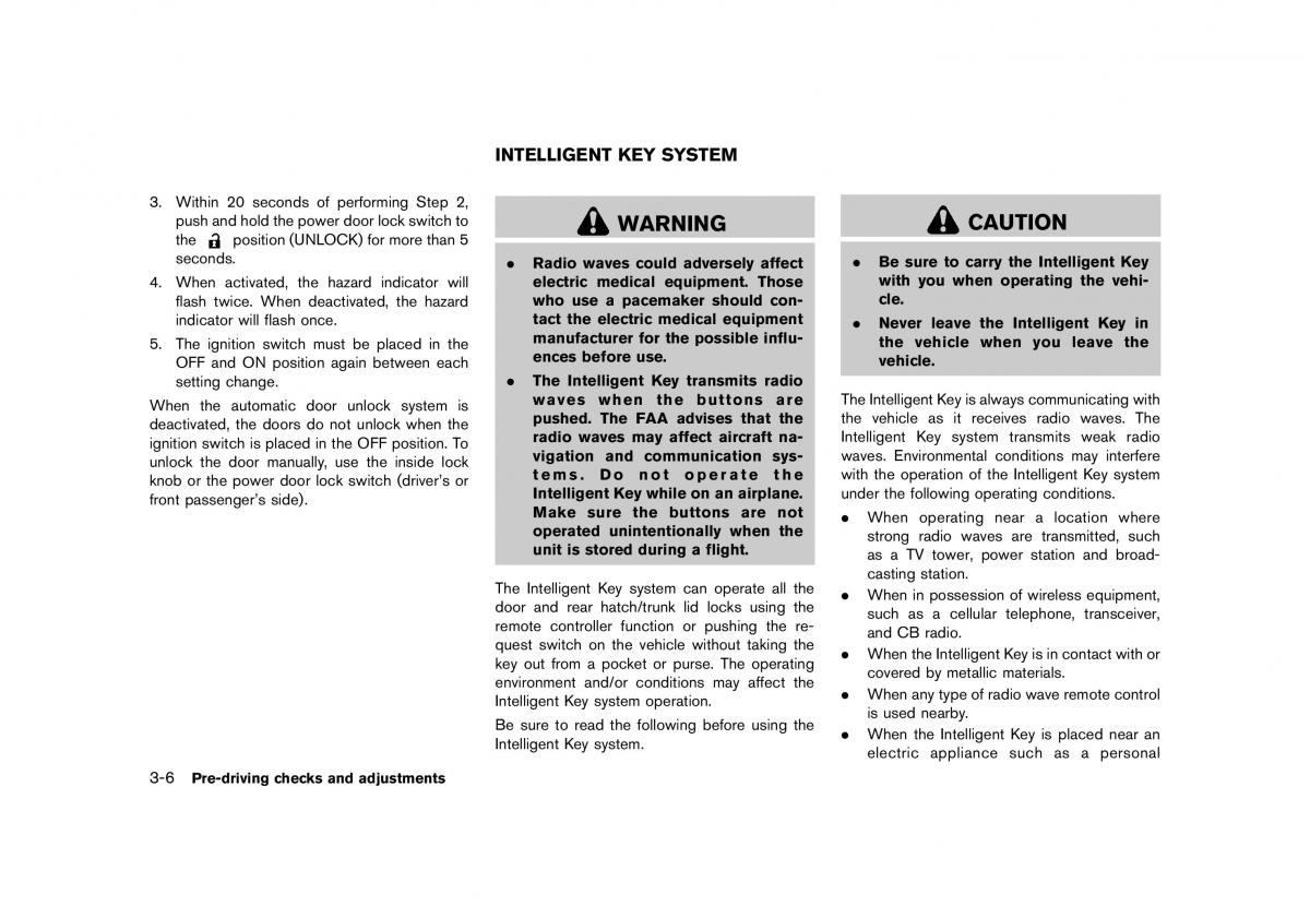 Nissan 370Z owners manual / page 128