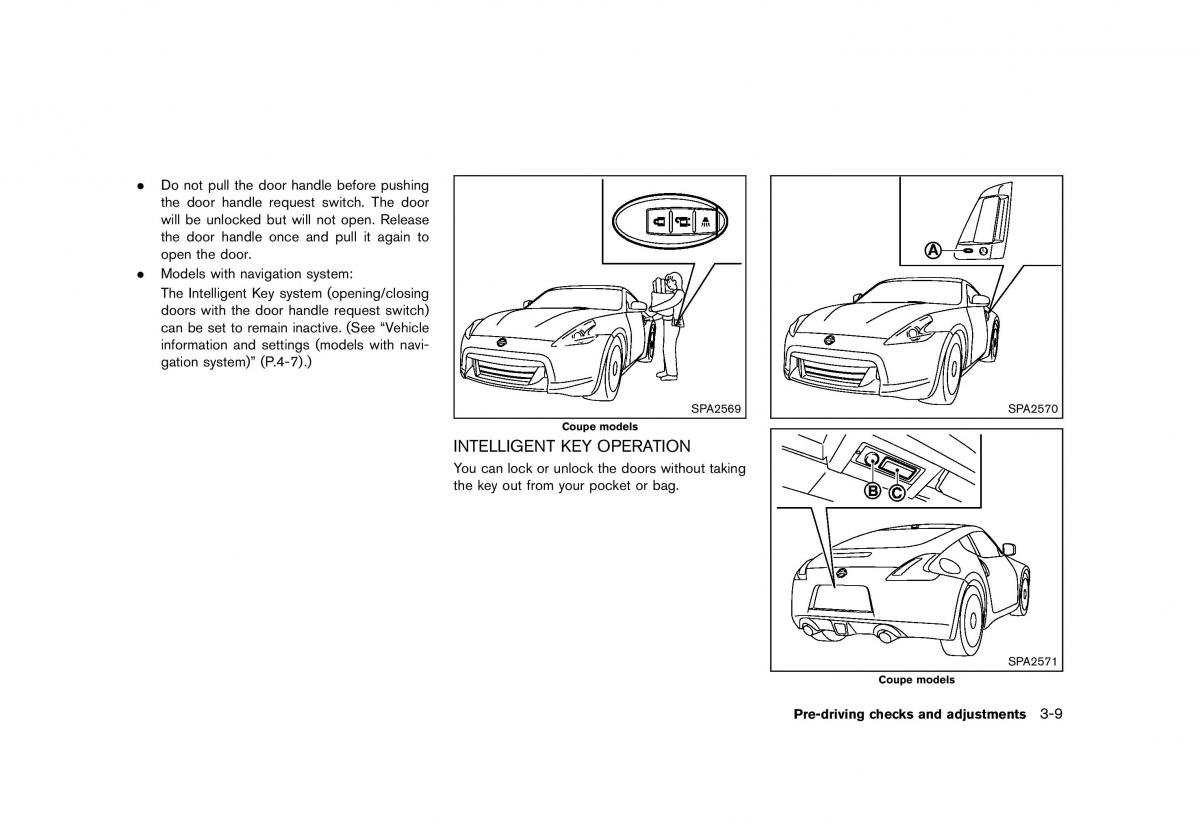 Nissan 370Z owners manual / page 131