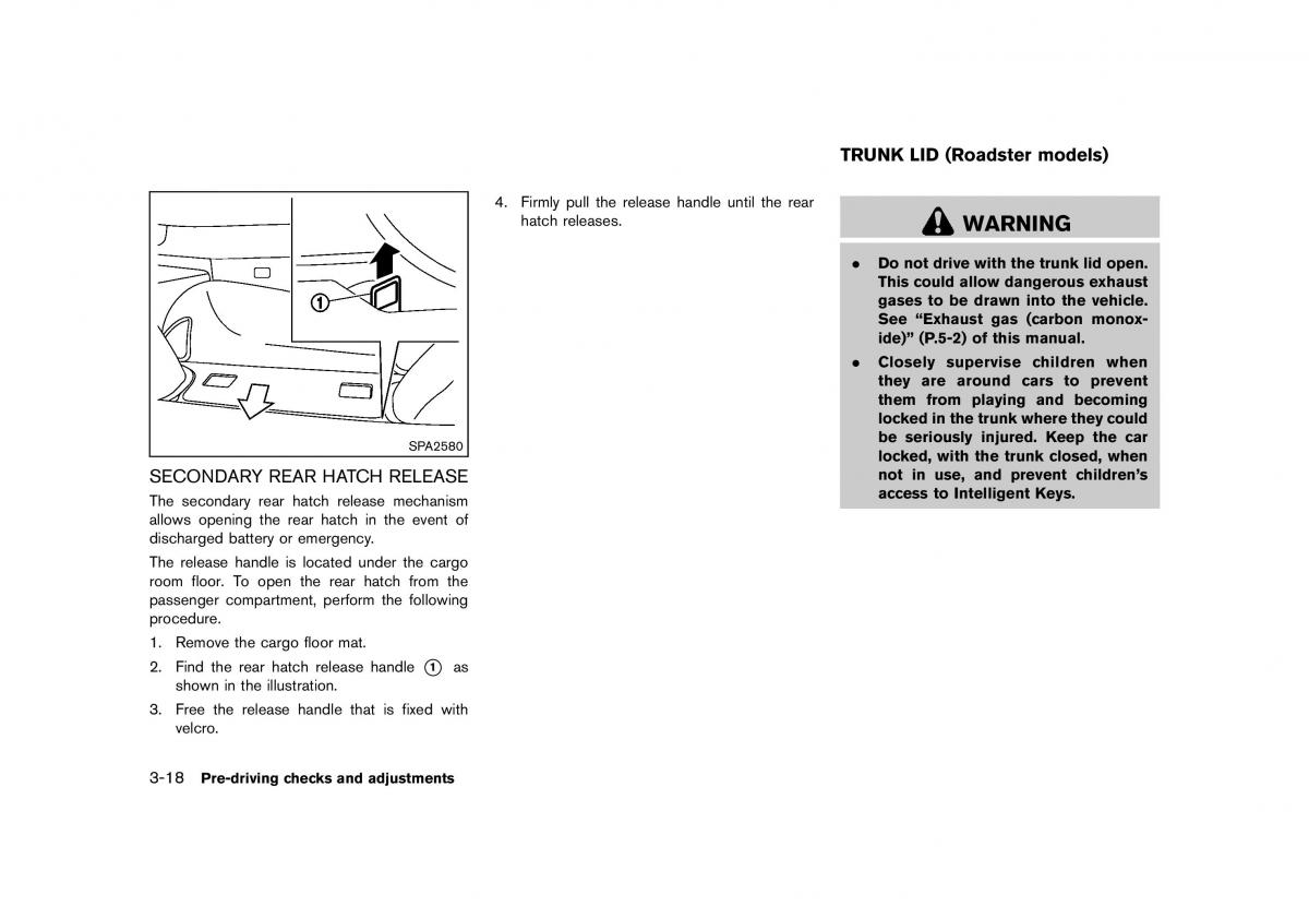 Nissan 370Z owners manual / page 140