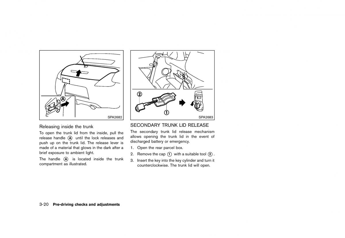 Nissan 370Z owners manual / page 142