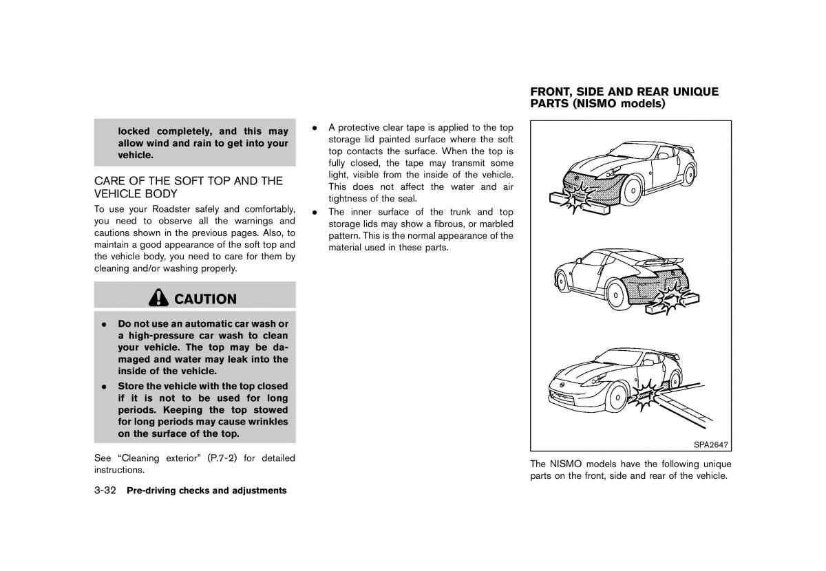 Nissan 370Z owners manual / page 154