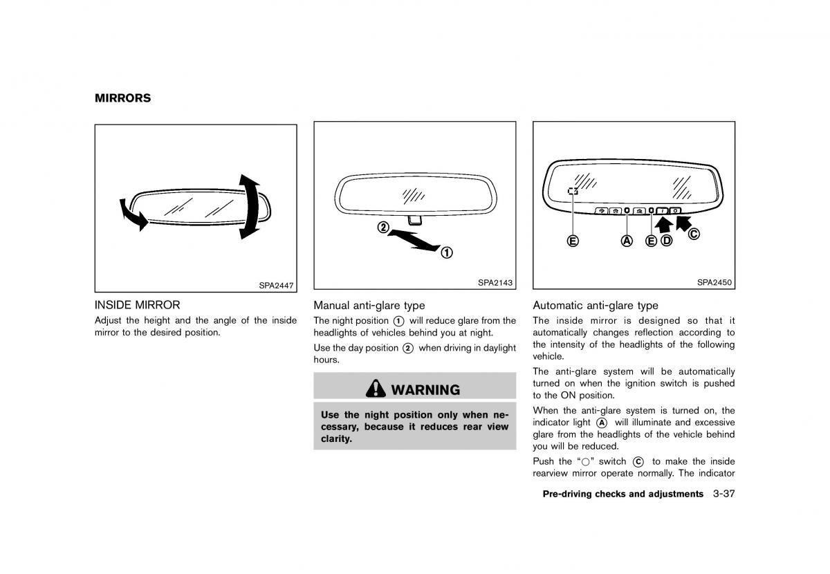 Nissan 370Z owners manual / page 159