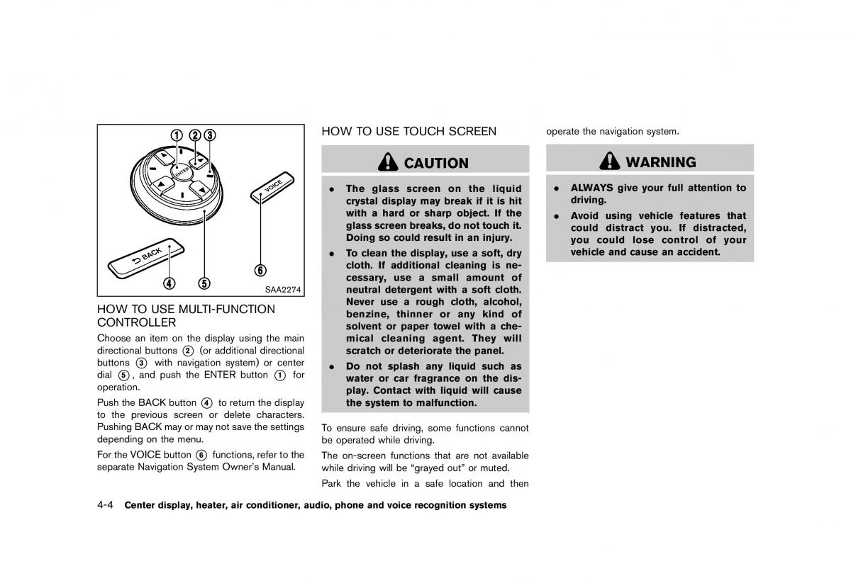 Nissan 370Z owners manual / page 166