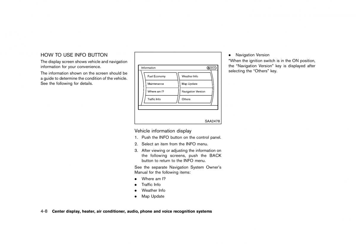 Nissan 370Z owners manual / page 170