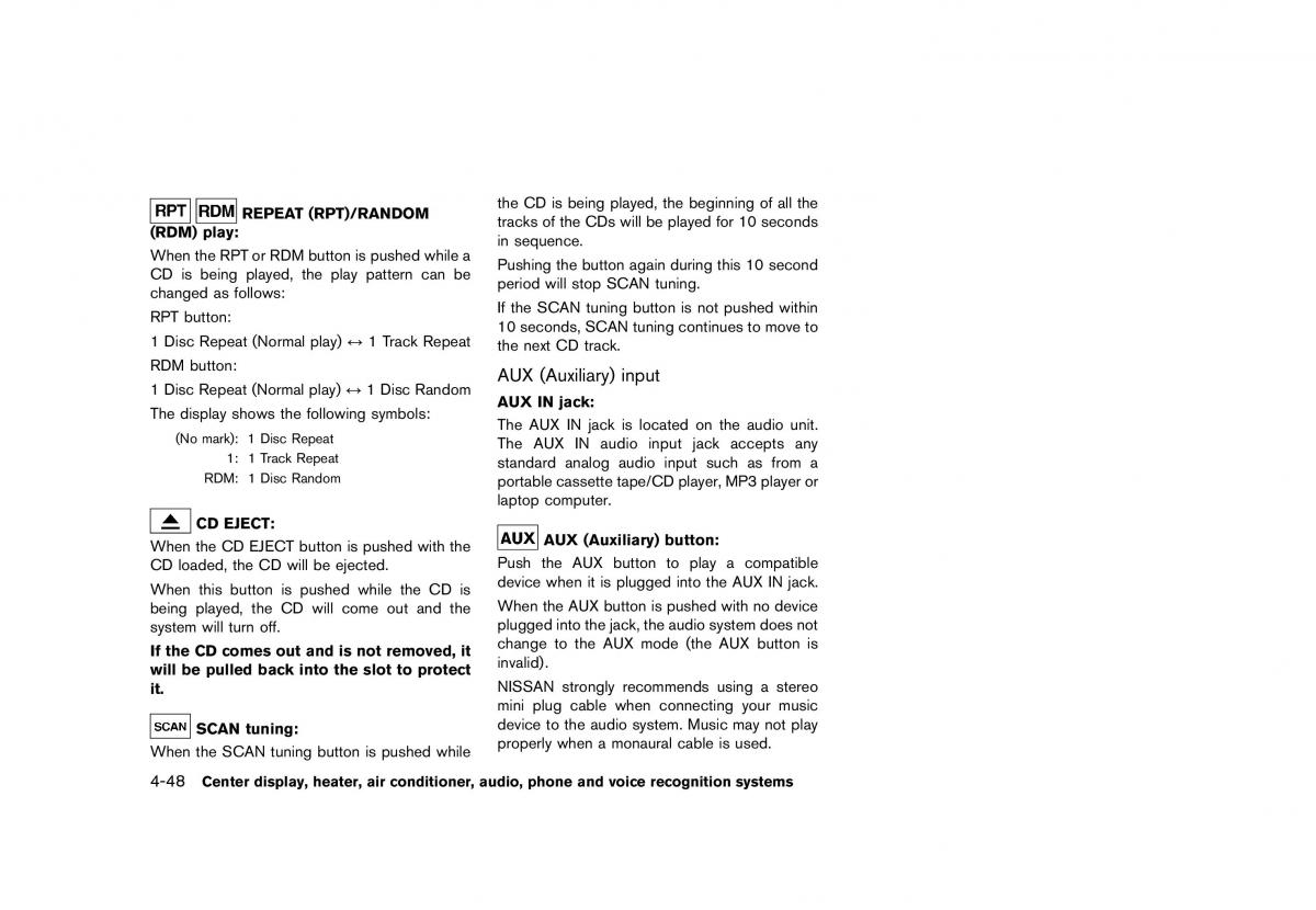 Nissan 370Z owners manual / page 210