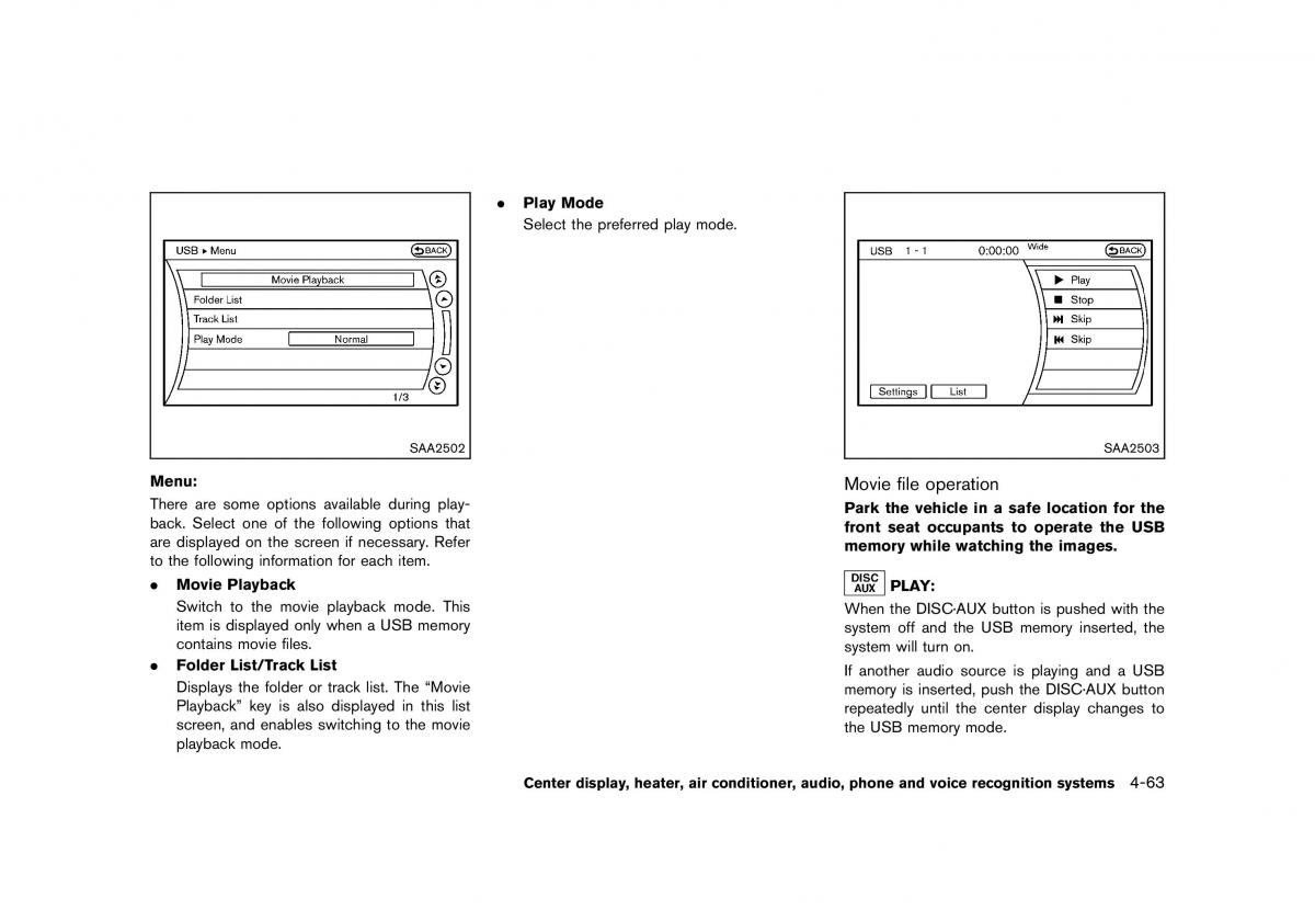 Nissan 370Z owners manual / page 225