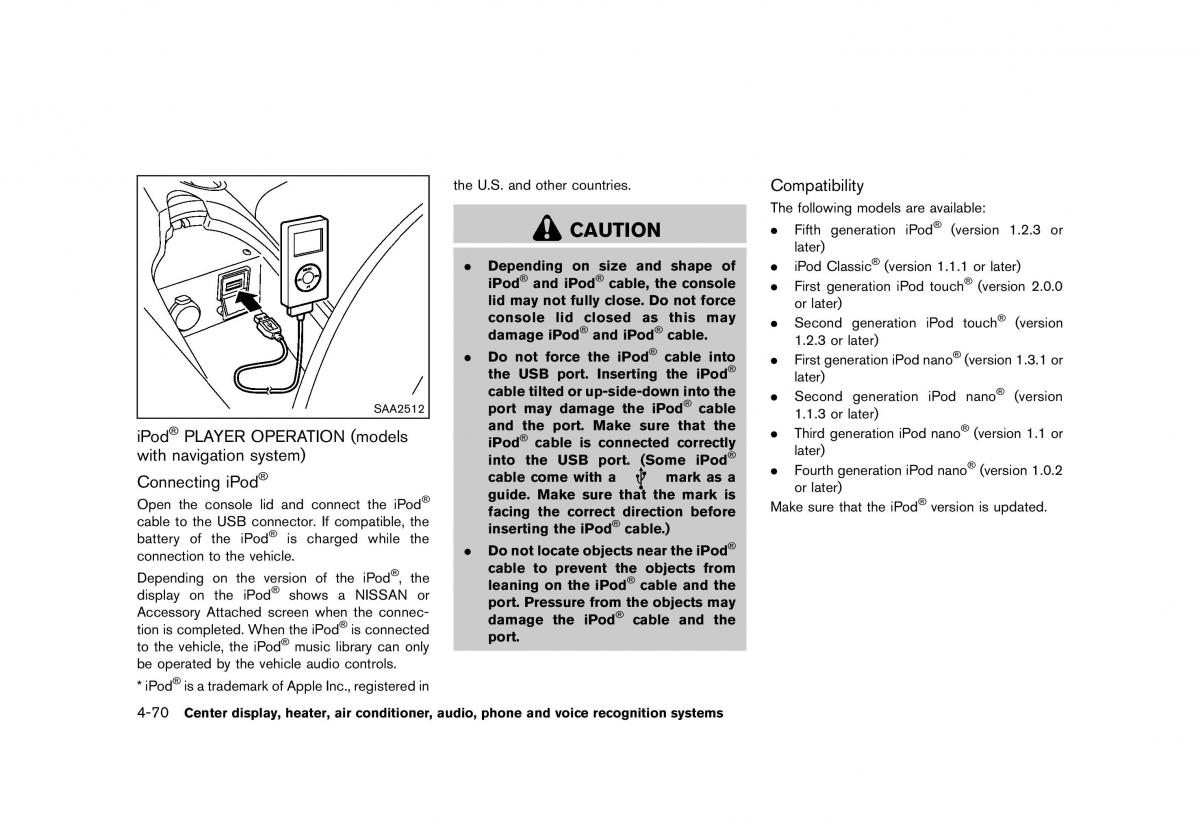 Nissan 370Z owners manual / page 232