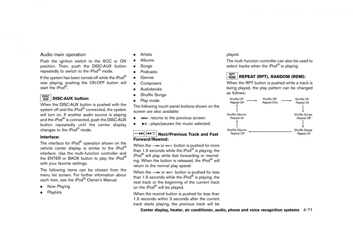 Nissan 370Z owners manual / page 233