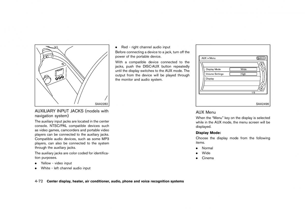 Nissan 370Z owners manual / page 234