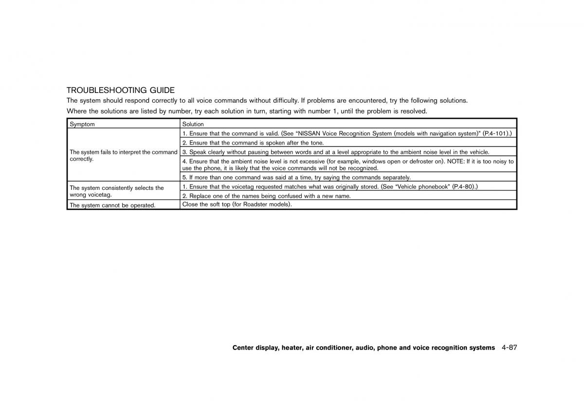 Nissan 370Z owners manual / page 249