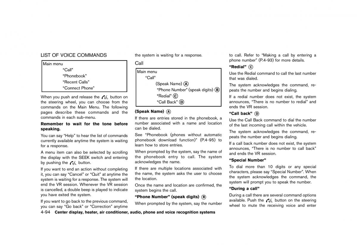 Nissan 370Z owners manual / page 256