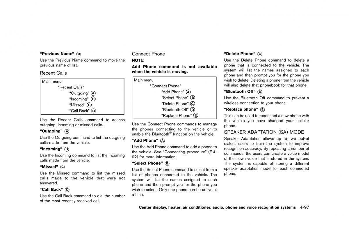 Nissan 370Z owners manual / page 259