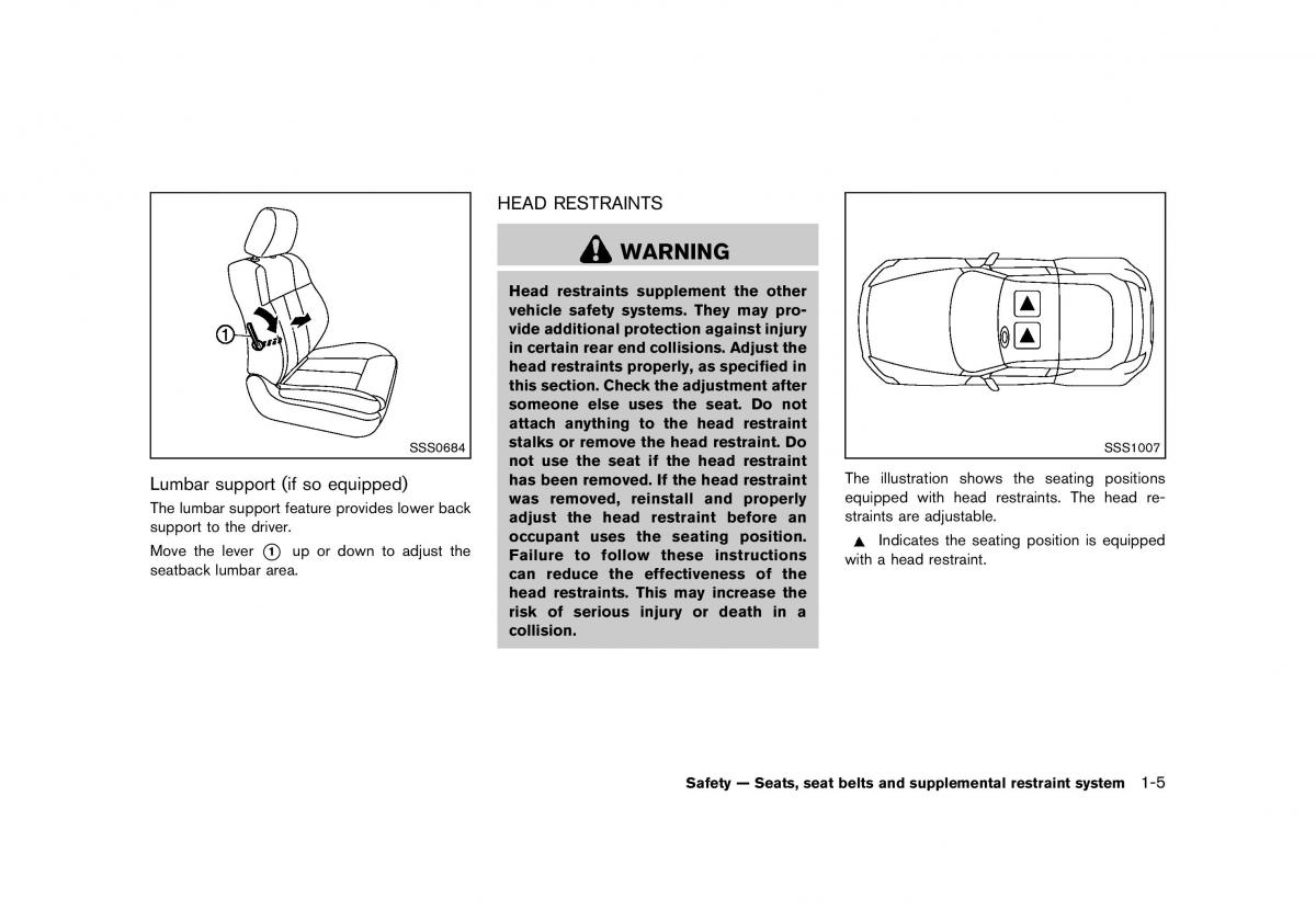 Nissan 370Z owners manual / page 27