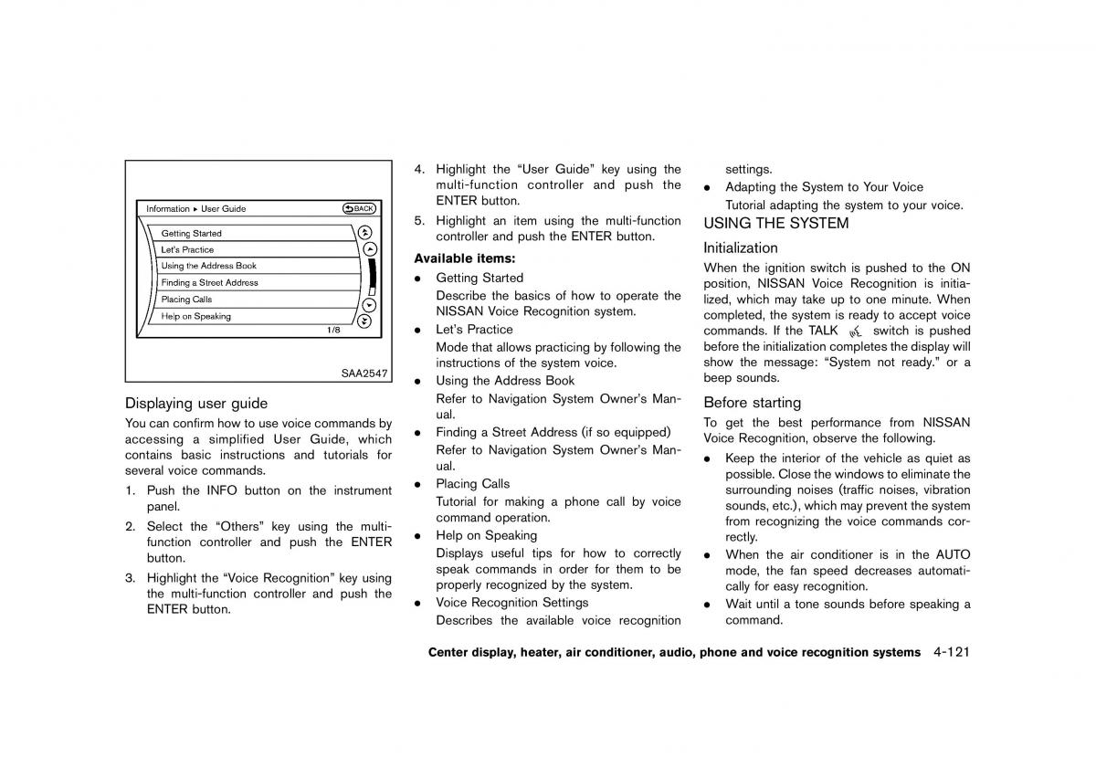 Nissan 370Z owners manual / page 283