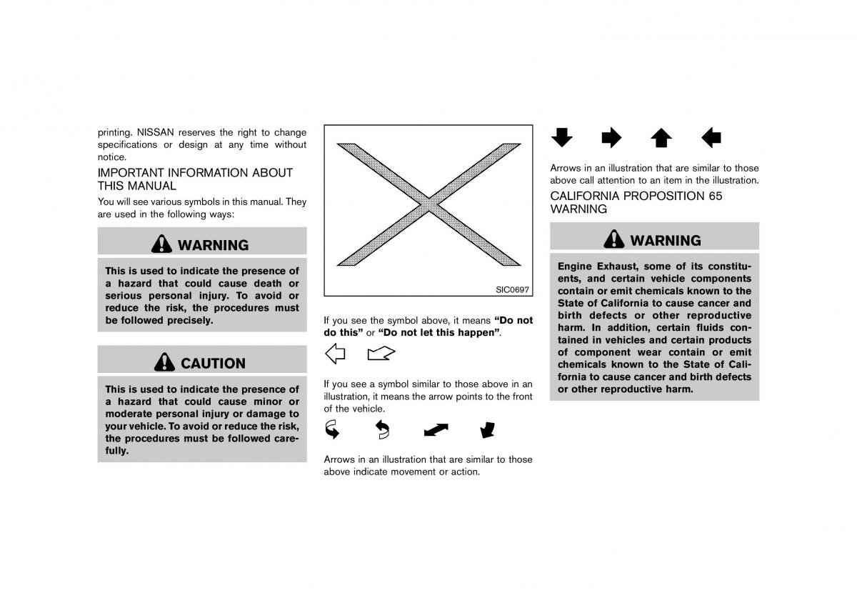 Nissan 370Z owners manual / page 3