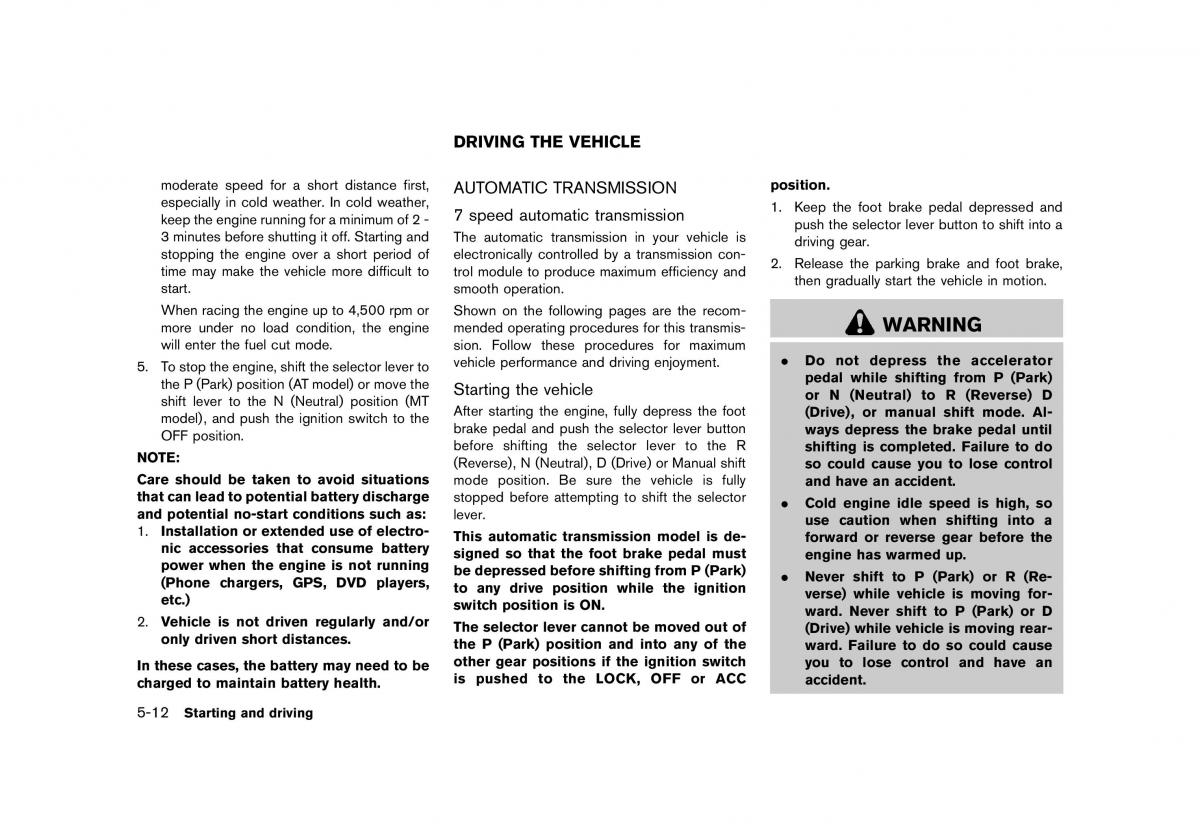 Nissan 370Z owners manual / page 300