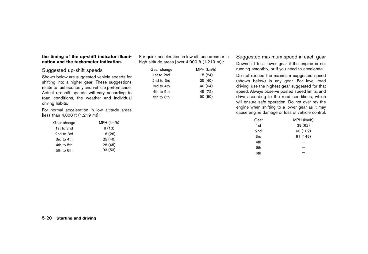 Nissan 370Z owners manual / page 308