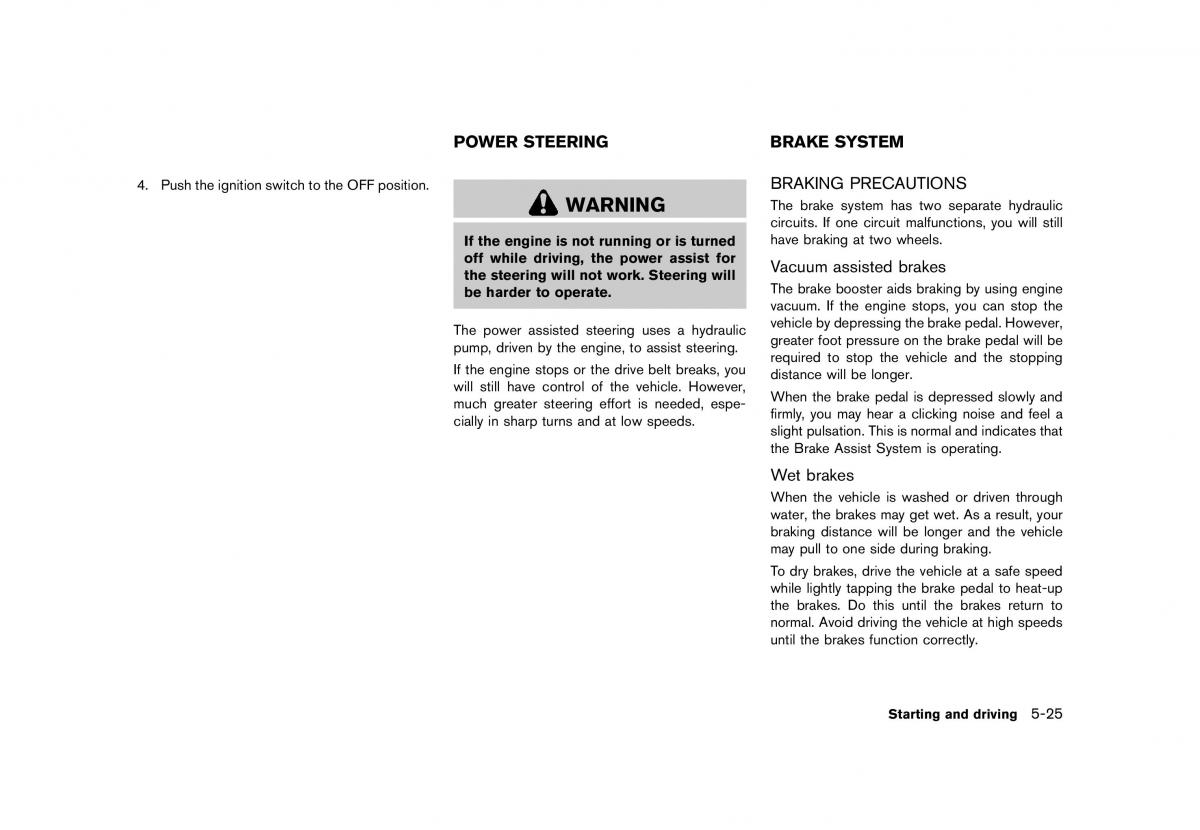 Nissan 370Z owners manual / page 313