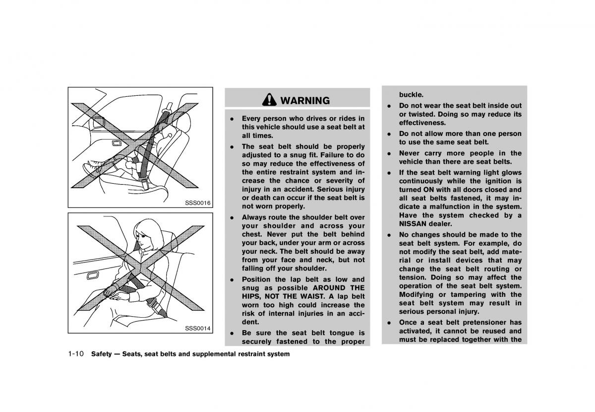 Nissan 370Z owners manual / page 32