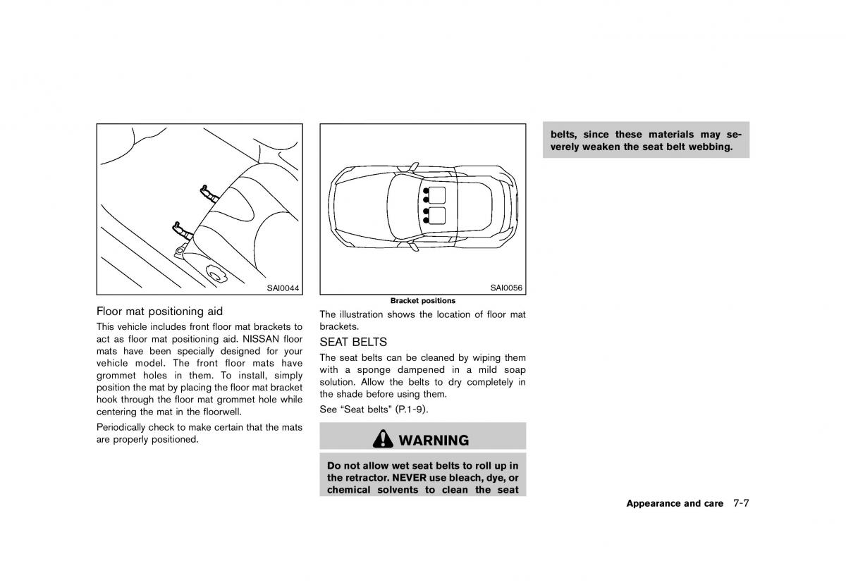 Nissan 370Z owners manual / page 349