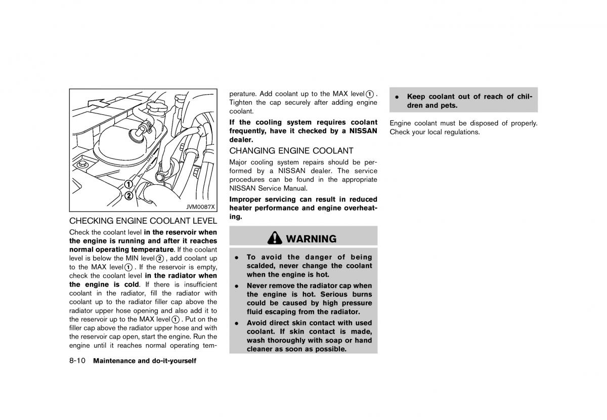 Nissan 370Z owners manual / page 360