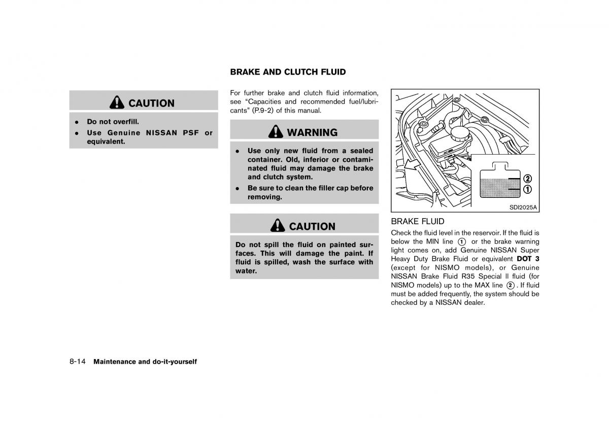 Nissan 370Z owners manual / page 364