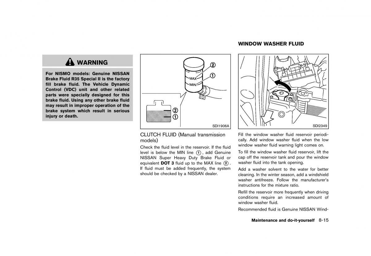 Nissan 370Z owners manual / page 365