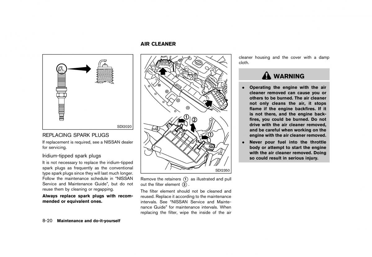 Nissan 370Z owners manual / page 370