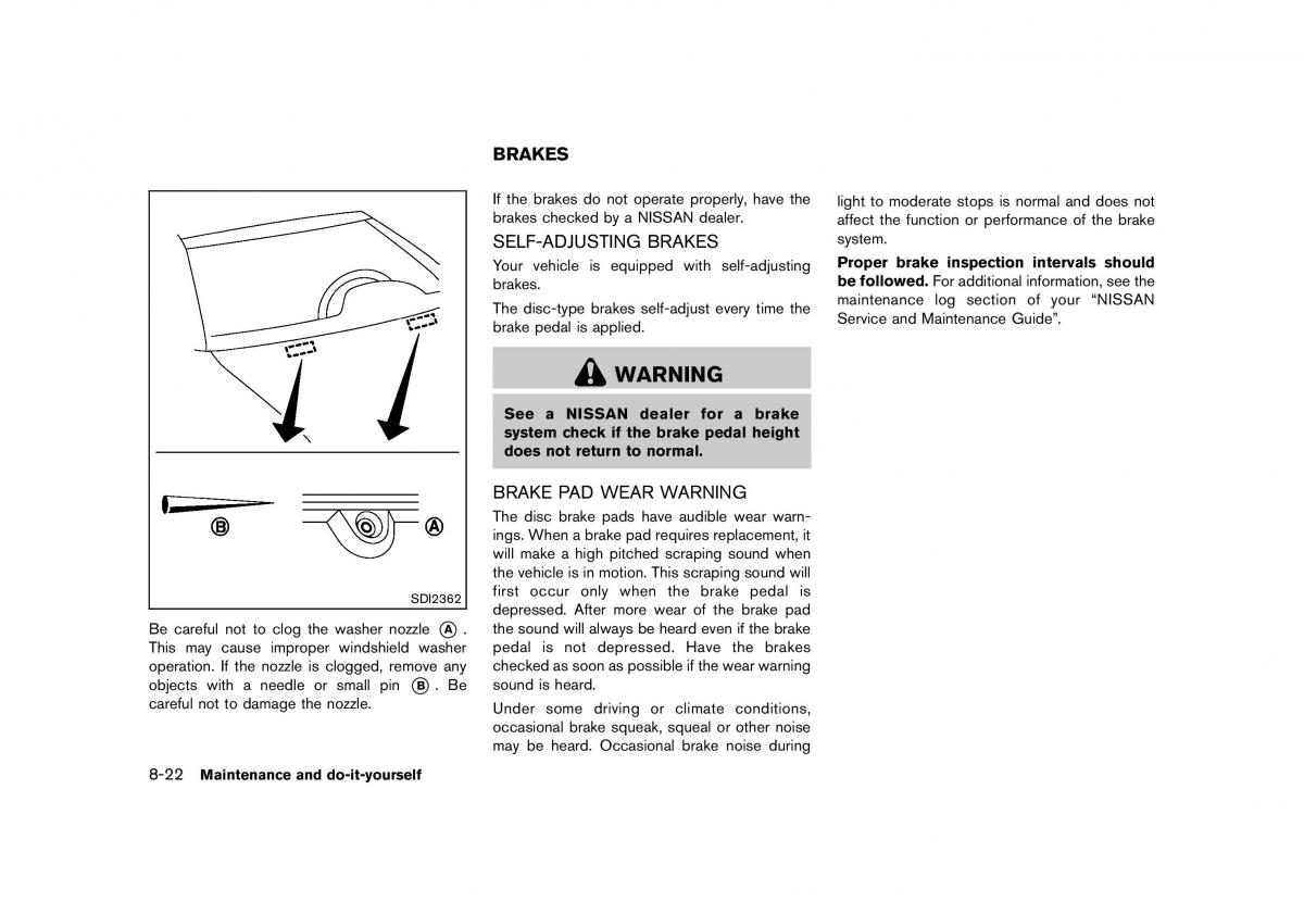 Nissan 370Z owners manual / page 372