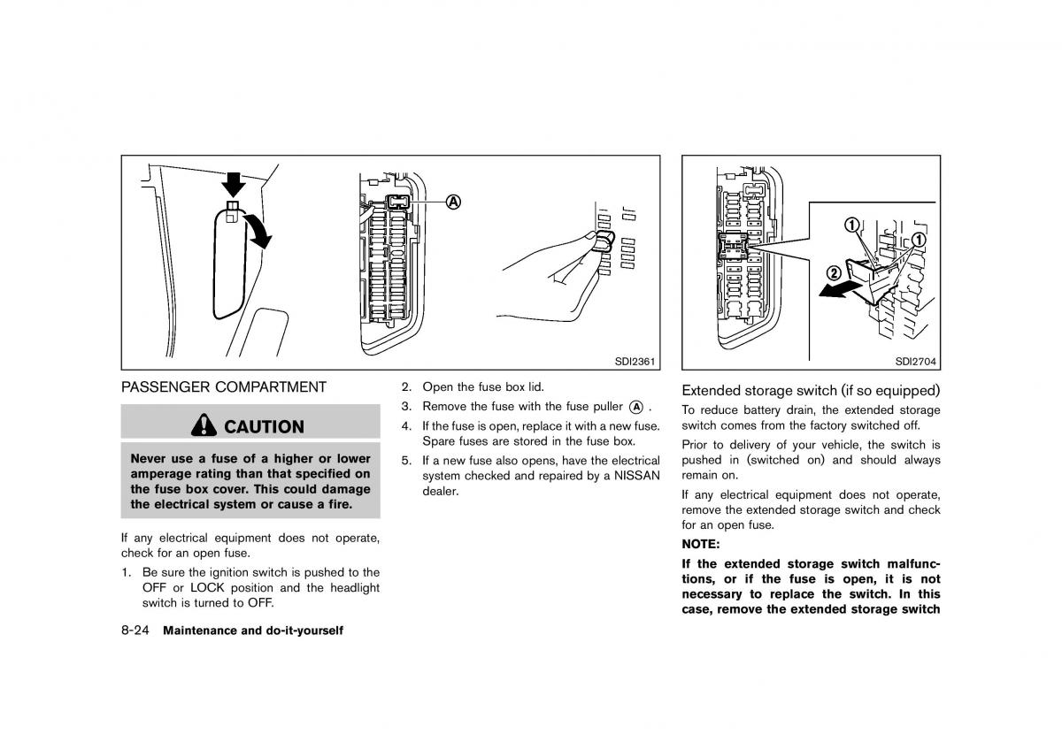 Nissan 370Z owners manual / page 374