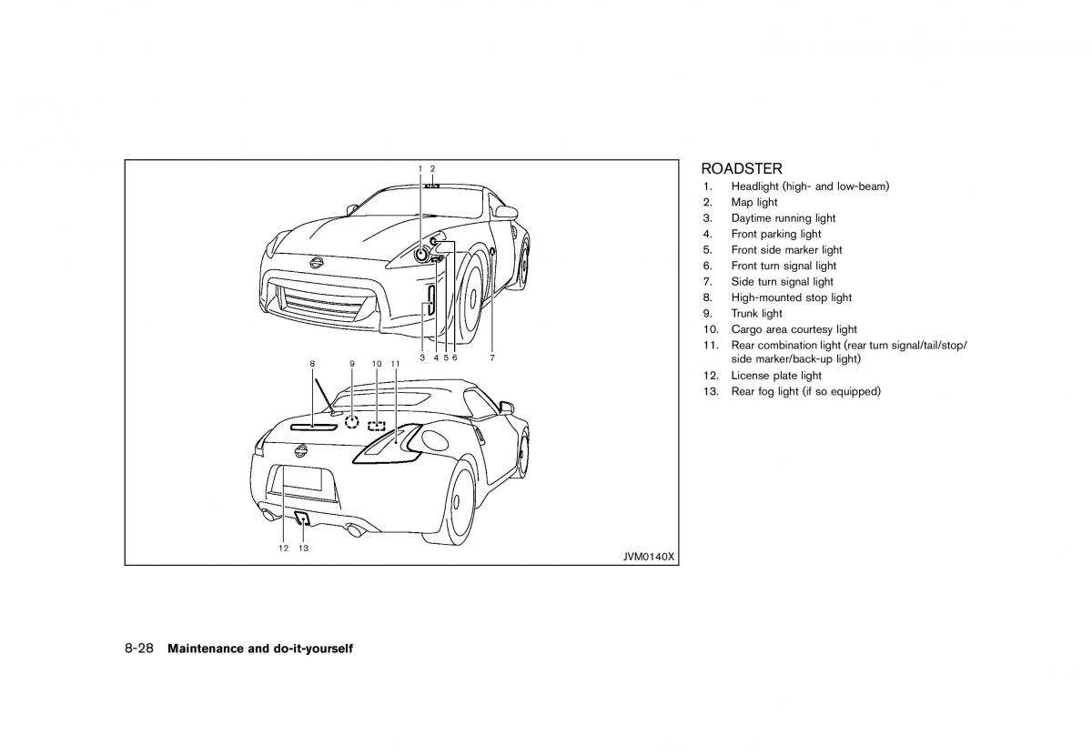 Nissan 370Z owners manual / page 378