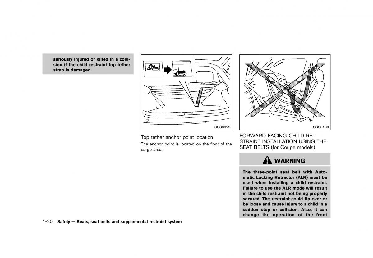 Nissan 370Z owners manual / page 42