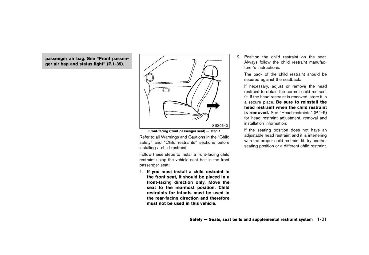 Nissan 370Z owners manual / page 43