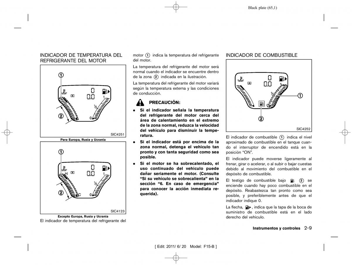 Nissan Juke manual del propietario / page 67