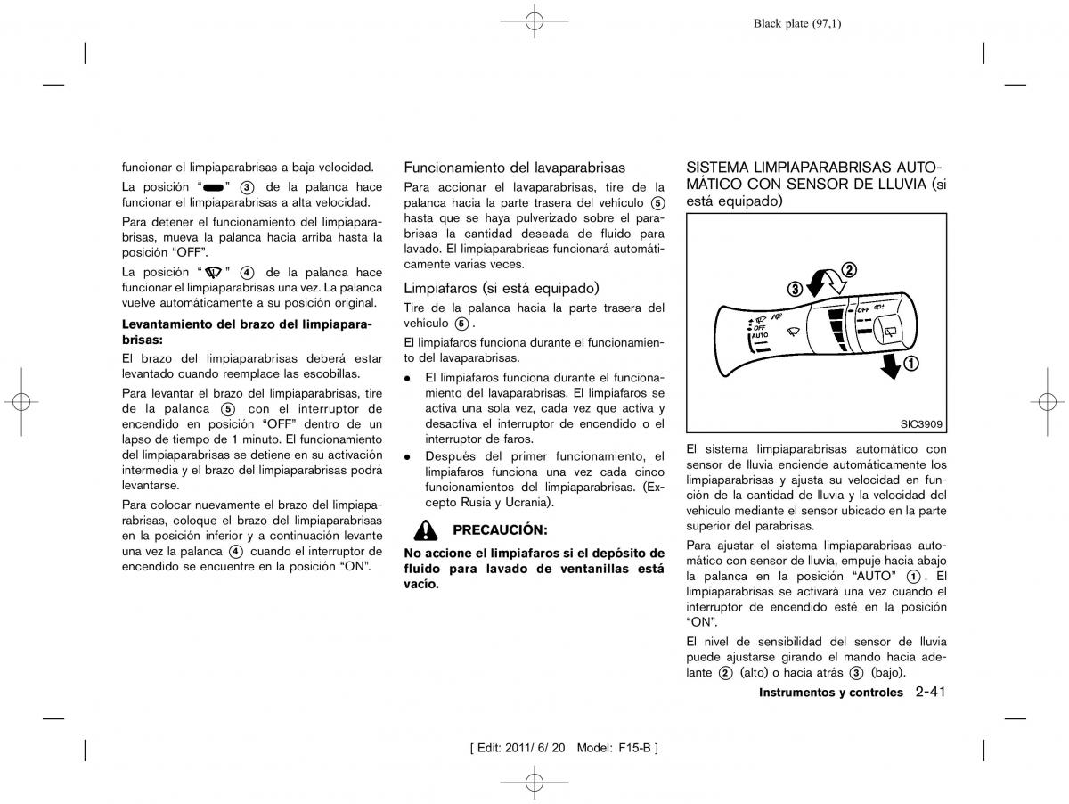 Nissan Juke manual del propietario / page 99