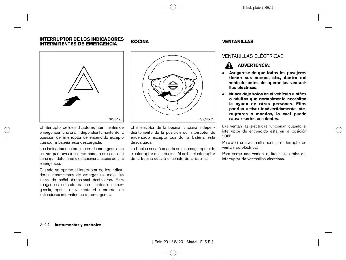 Nissan Juke manual del propietario / page 102